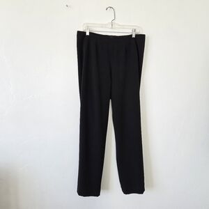 Elm Design Black Trouser Pants Icelandic Design Straight Leg High Waist Large